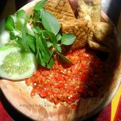 A picture of Sambal Goang.
