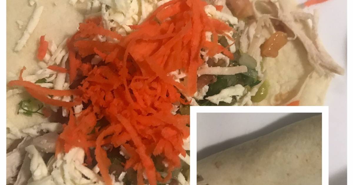 Burritos de pollo y guacamole 11 recetas caseras Cookpad