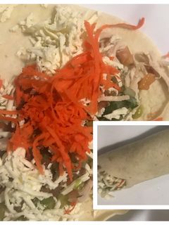 Una foto de Burritos con pollo súper fáciles