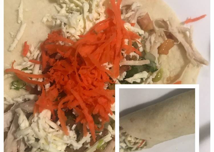 Burritos con pollo súper fáciles