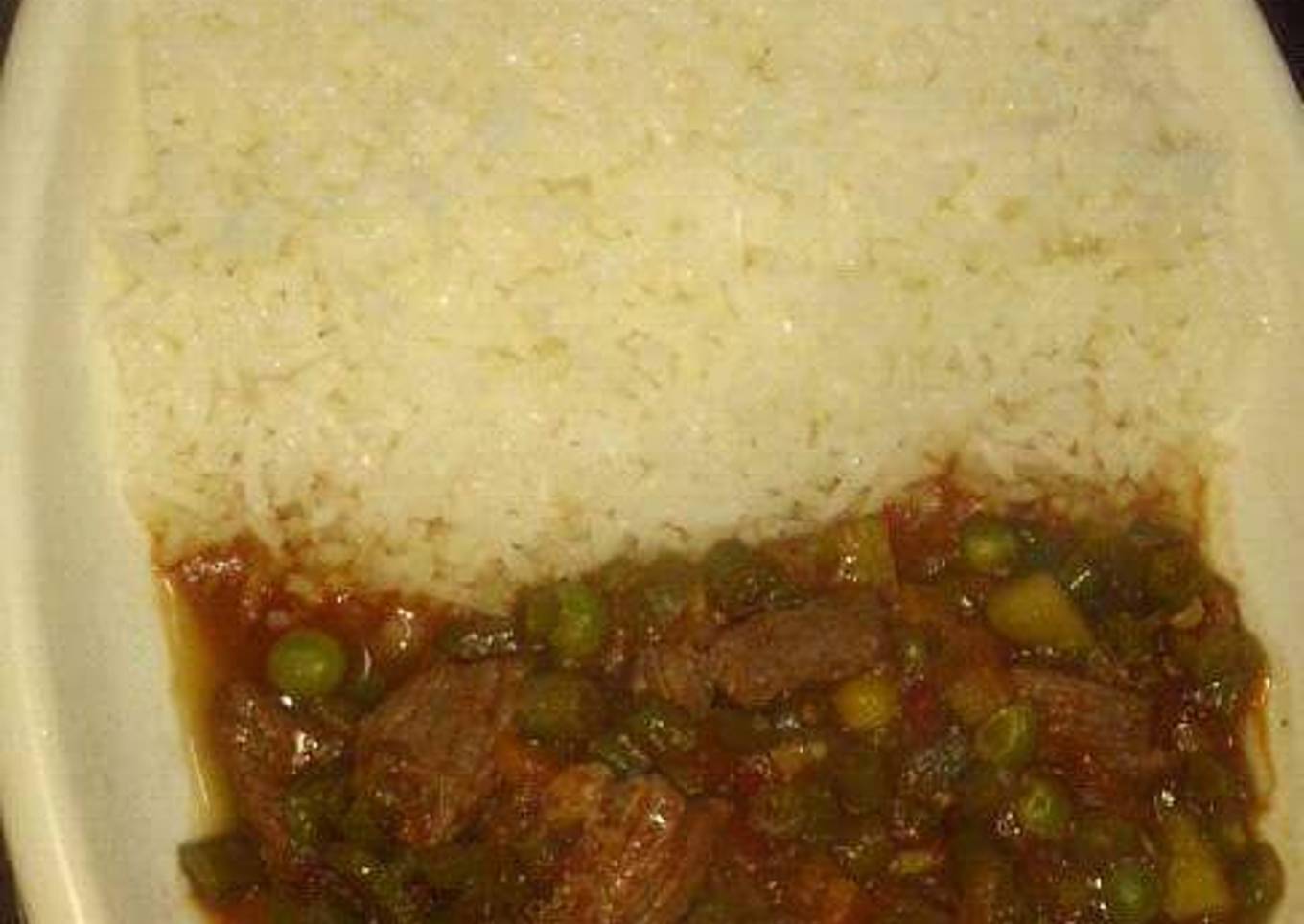 Rice with Beef stew