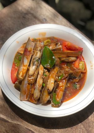 Foto resep Kerang bambu saus padang
