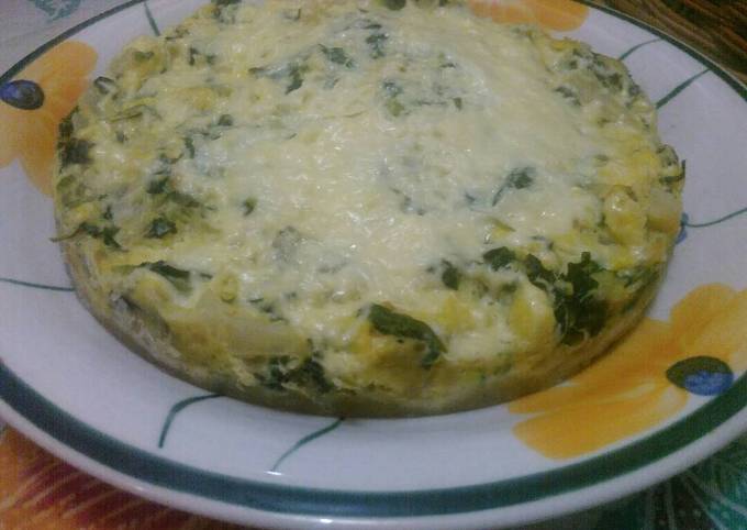 Spinach Quiche No Bake (Bayam Quiche)