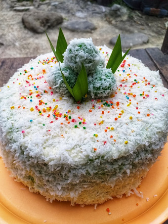 Cara Gampang Membuat #208. Klepon Cake, Bisa Manjain Lidah