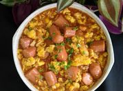 Gambar telur hotdog