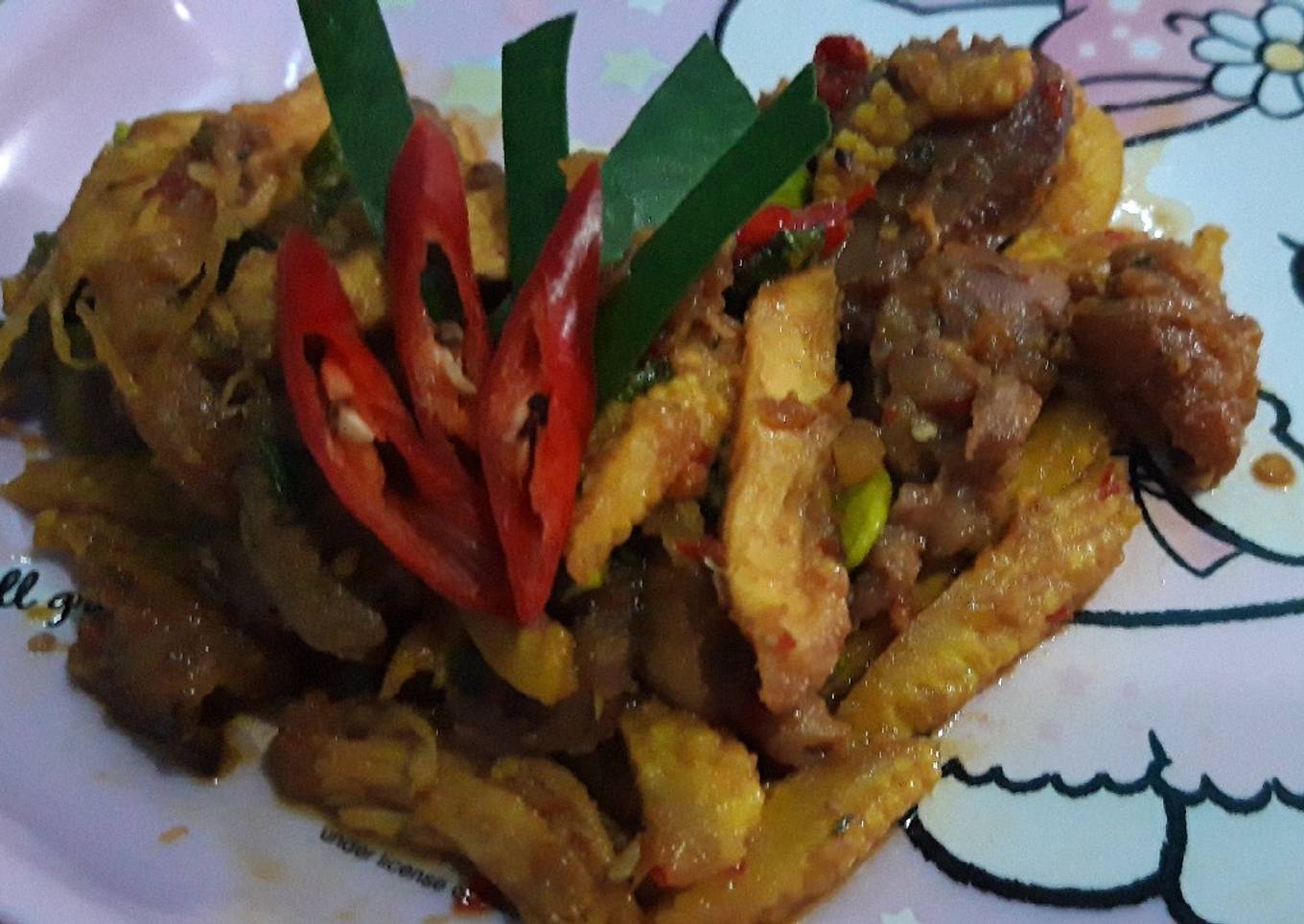 Rica rica ampela,, jagung muda & daging ayam