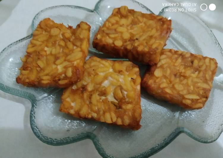 Tempe goreng bumbu ketumbar