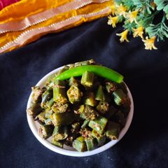 A picture of Bhindi fry.