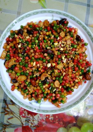 A picture of Independence day special : tricolour sabudana.