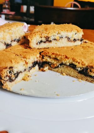 Una foto de Galleta gigante rellena con chocolate 🍪🍫