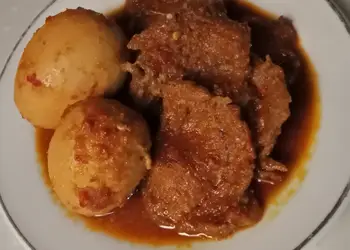 Masakan Unik Telur daging bumbu bali Nikmat Lezat