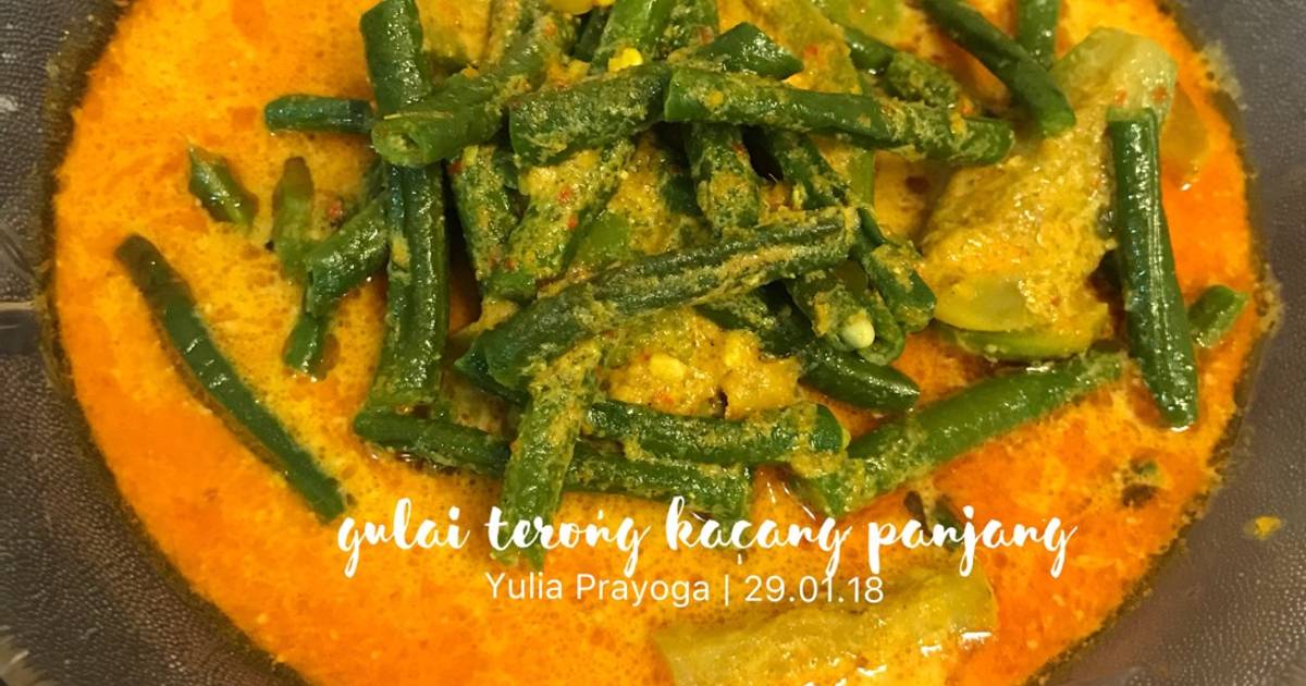 Resep Gulai Terong Kacang Panjang Oleh Yulia Prayoga Cookpad