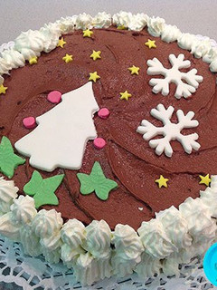 Una foto de Pastel de Nochebuena