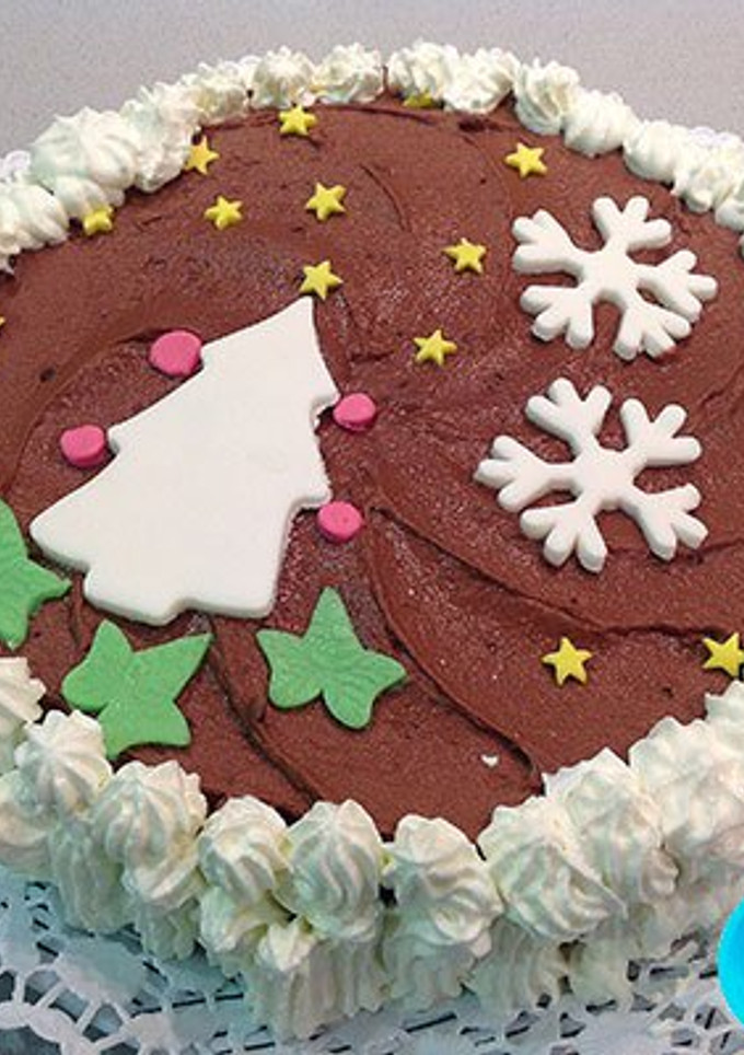 Una foto de Pastel de Nochebuena