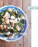 Rau rang xào nấm chay