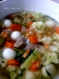 Foto resep Sop Daging Telur Puyuh