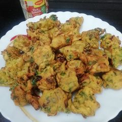 Fenugreek Leaves Bhajia A picture of Fenugreek Leaves Bhajia.