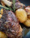 Oven steamed Oregano Greek potatoes