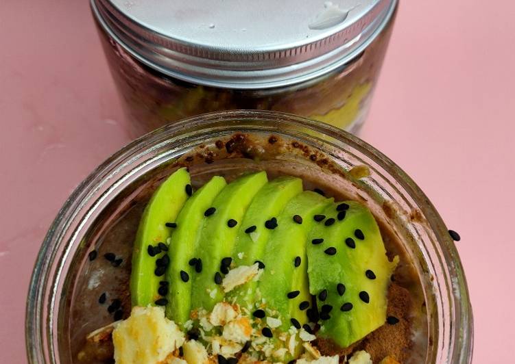 Resep Terbaru Overnight oats #3 Milo Avocado. Super enak Lezat Mantap
