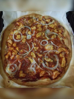 Una foto de Pizza barbacoa