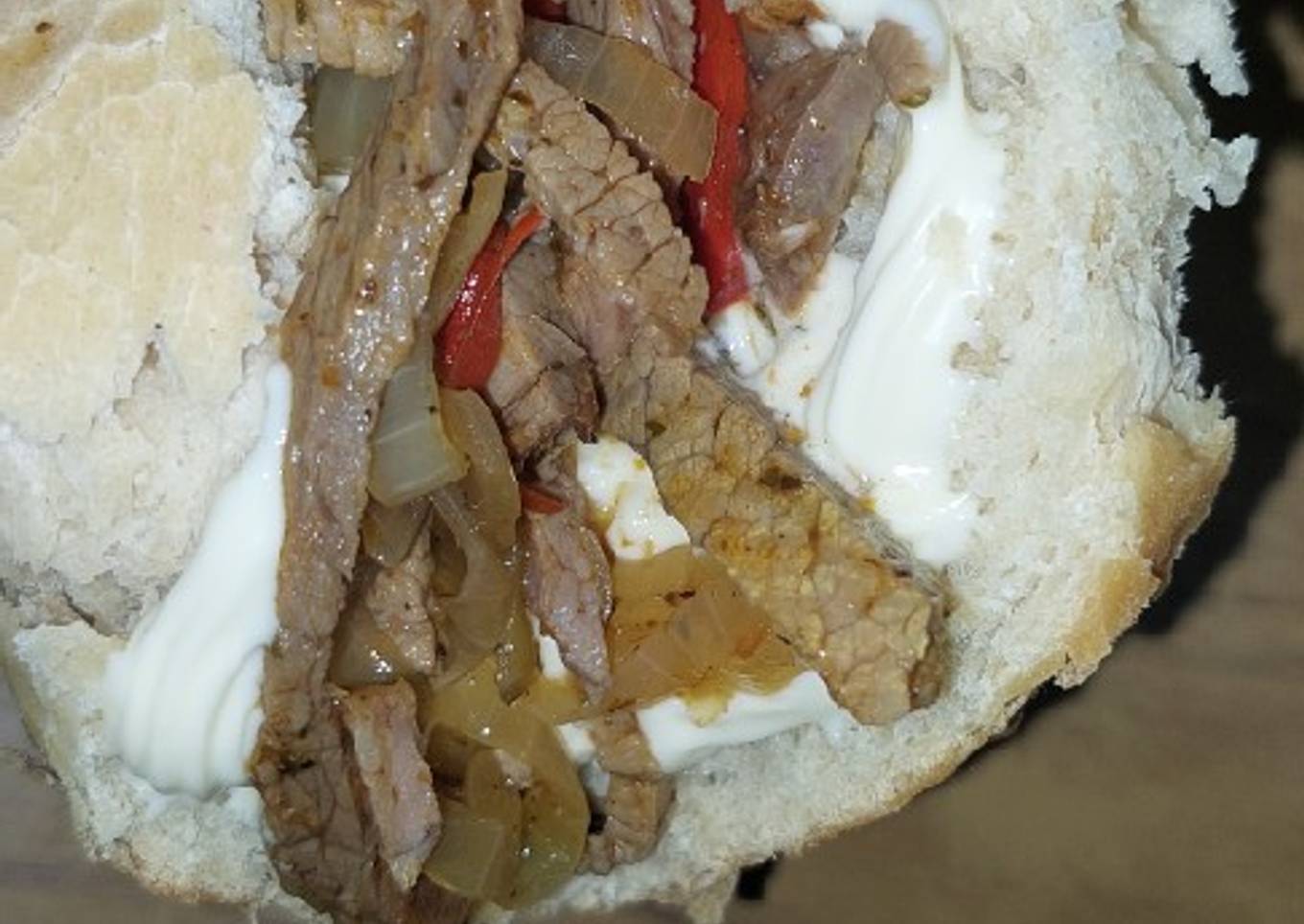 Carne reciclada para sanguchitos o tacos