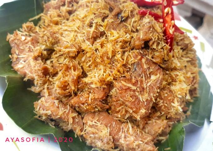  Resep enak membuat Serundeng Daging / Dendeng Ragi Manis Gurih yang nagih banget