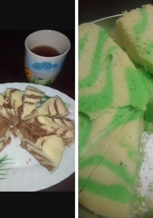 Foto resep Kue zebra kukus