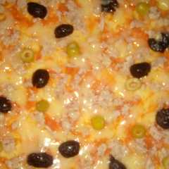 بيتزا بالتونة بطريقتي 🍕❤-レシピのメイン写真