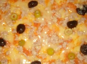 صورة لوصفة بيتزا بالتونة بطريقتي 🍕❤