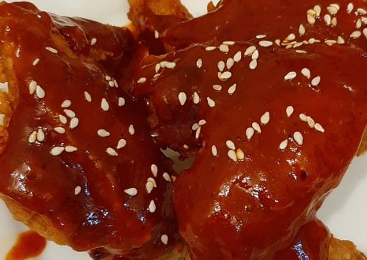 Resep Fire spicy chicken wing, Lezat