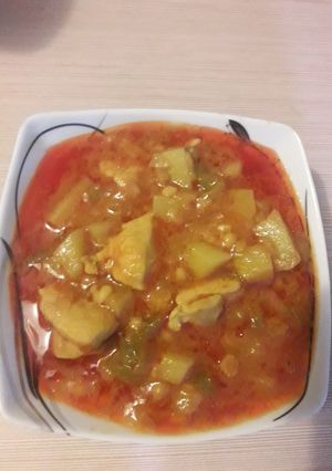 عکسی از دستور خورش مرغ 😍😍