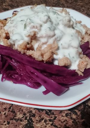 Una foto de Lombarda encurtida con carne