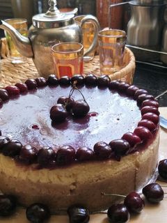 صورة لوصفة تشيز كيك بالكرز (حب الملوك) 🍒🍒🍒