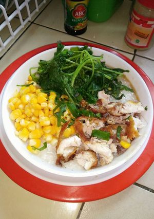 Foto resep Bubur ayam Homed pake kaldu ayam Gurih makkknyossss