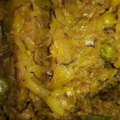 A picture of Cabbage peas stir fry.