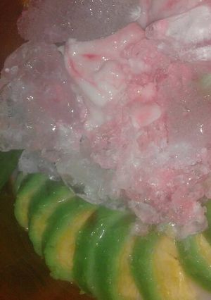 Foto resep Es pisang hijau
