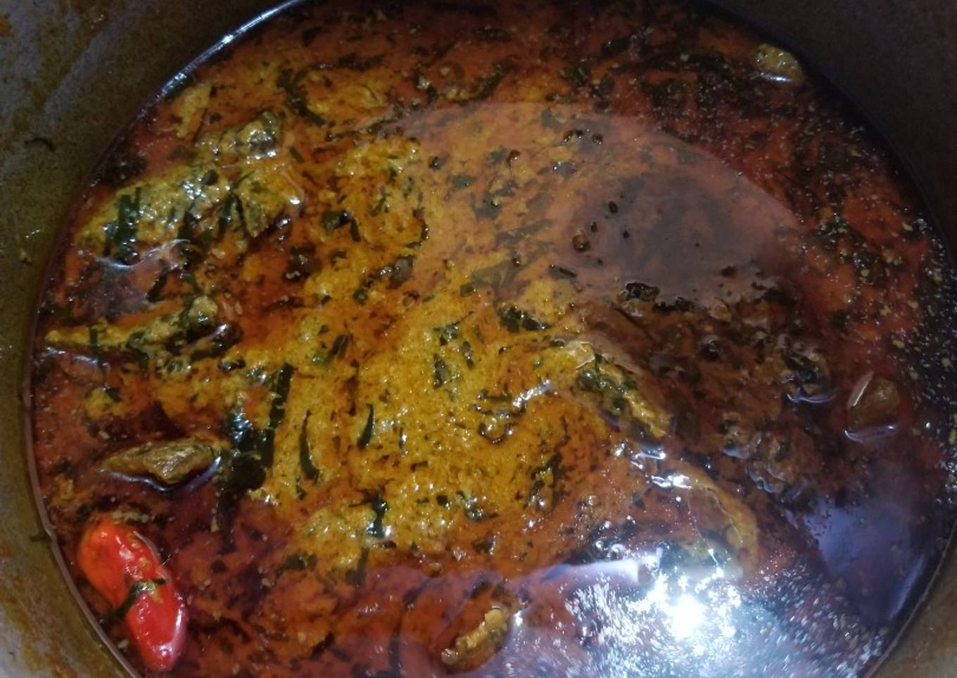 Toasted egusi soup my mom's magic