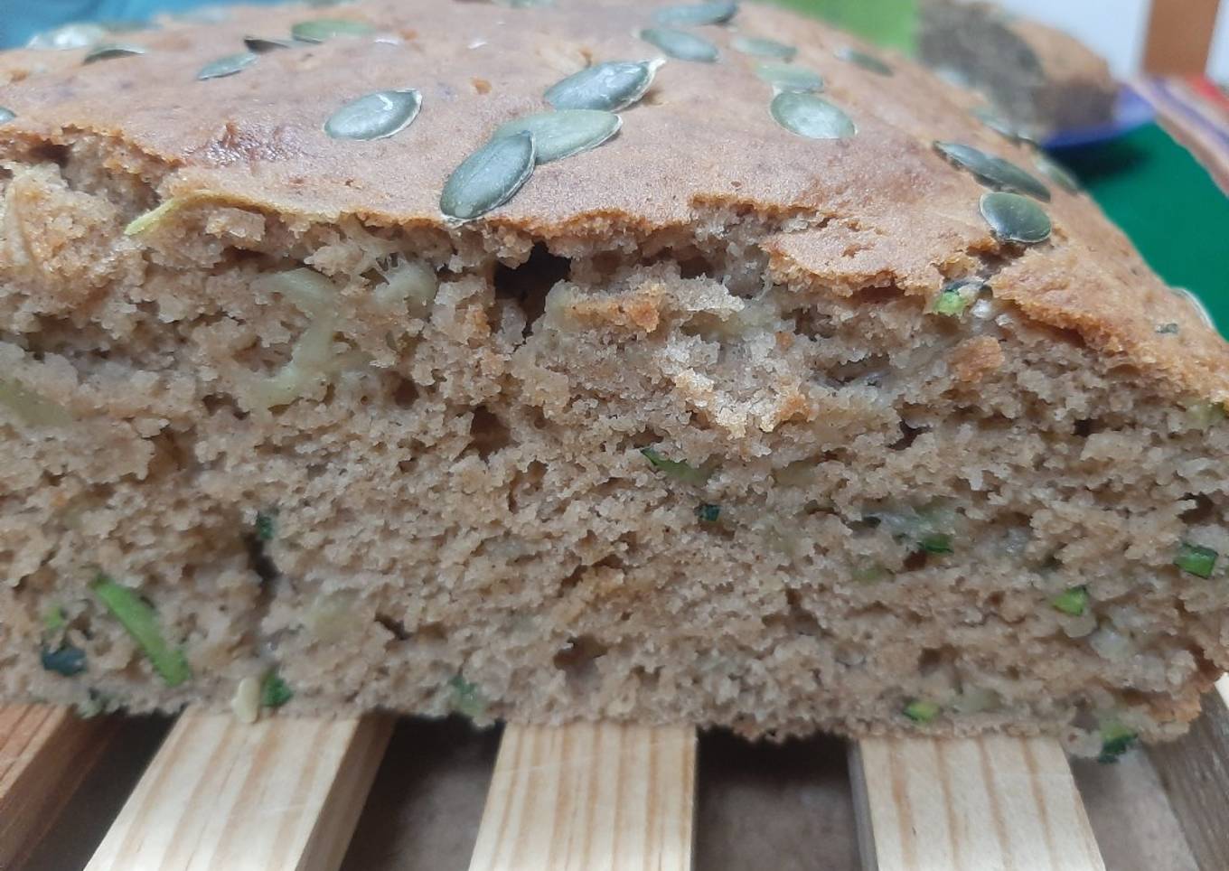 Bizcocho de calabacín o Zucchini Bread (sin aceite, ni lácteos)