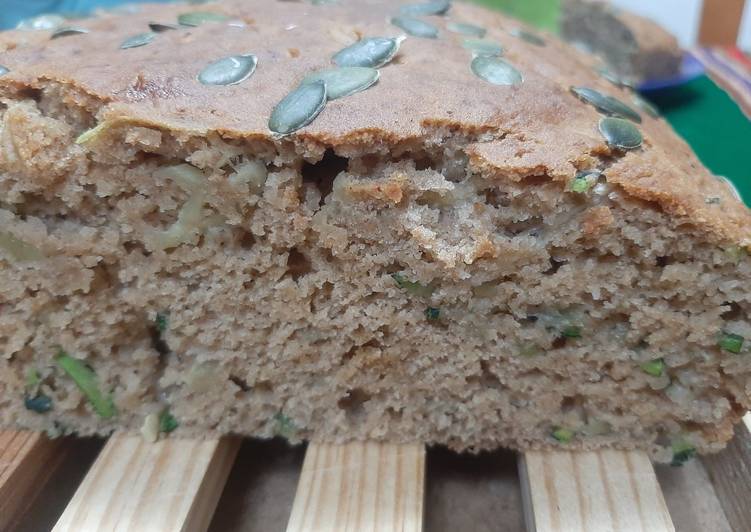 Bizcocho de calabacín o Zucchini Bread (sin aceite, ni lácteos)