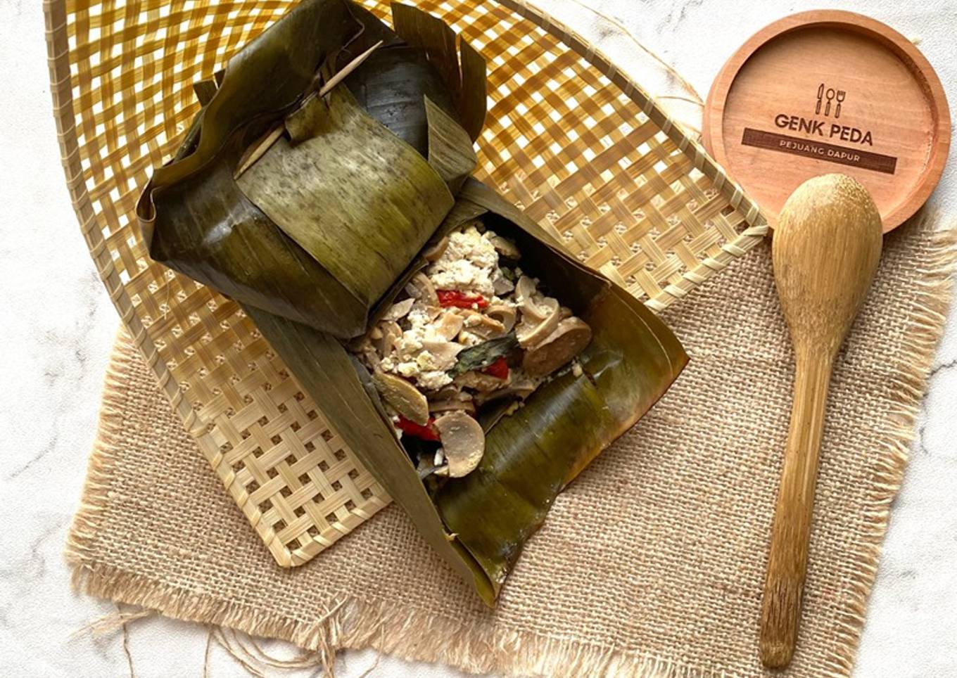 Pepes Tahu Jamur Kancing