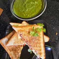A picture of Sweet potato avocado sandwich.