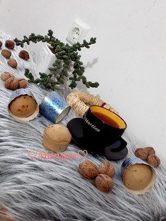 عکسی از دستور کاپ کیک نسکافه گردویی