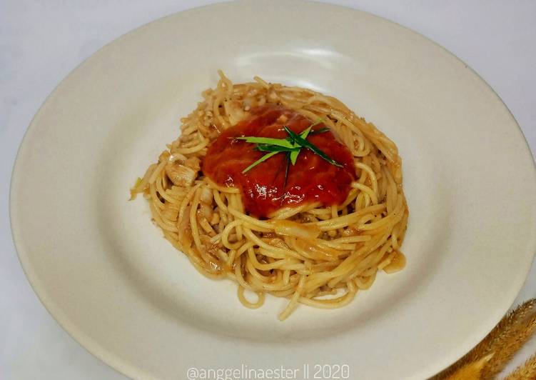 Resep Spaghetti Aldente Lafonte (Tuna) Anti Gagal