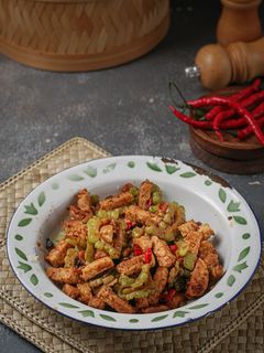 Foto resep Tumis pare tempe