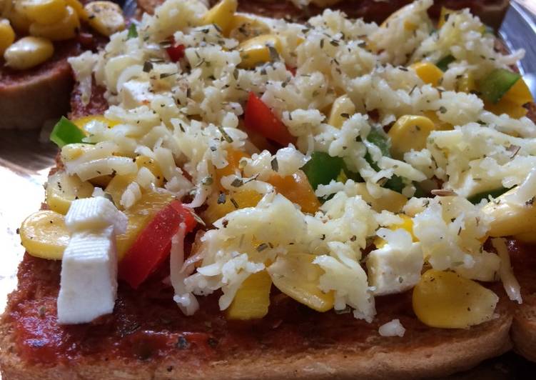Easiest Way to Prepare Any-night-of-the-week Healthy Brown  Bread Pizza