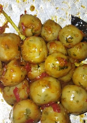 Foto resep Cilok mercon isi telur puyuh