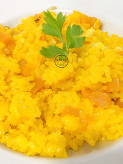 Una foto de Risotto de calabaza
