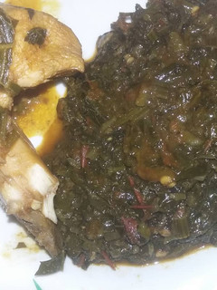 A picture of Vegetable soup.