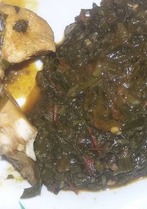 A picture of Vegetable soup.