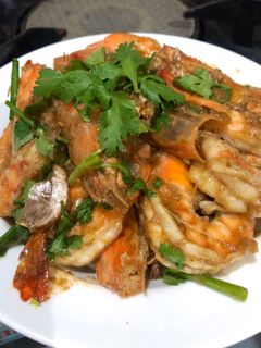 รูปของ กุ้งผัดกระเทียมพริกไทย